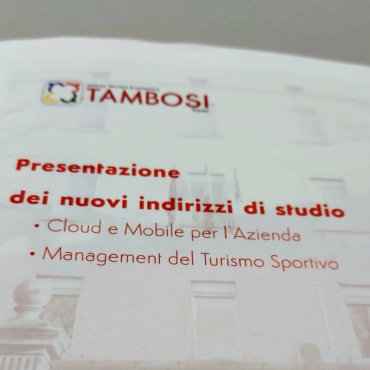 Cartelletta stampa conferenza stampa presentazione percorso programmazione cloud e mobile Tambosi Trento 2021