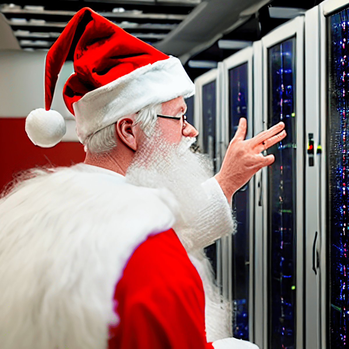 Babbo Natale controllando il networking della propria infrastruttura
