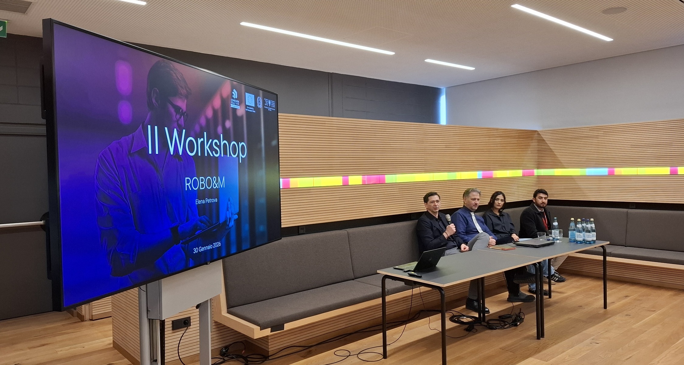 Tavola rotonda conclusiva al workshop Robo&M di venerdì 30 gennaio 2026